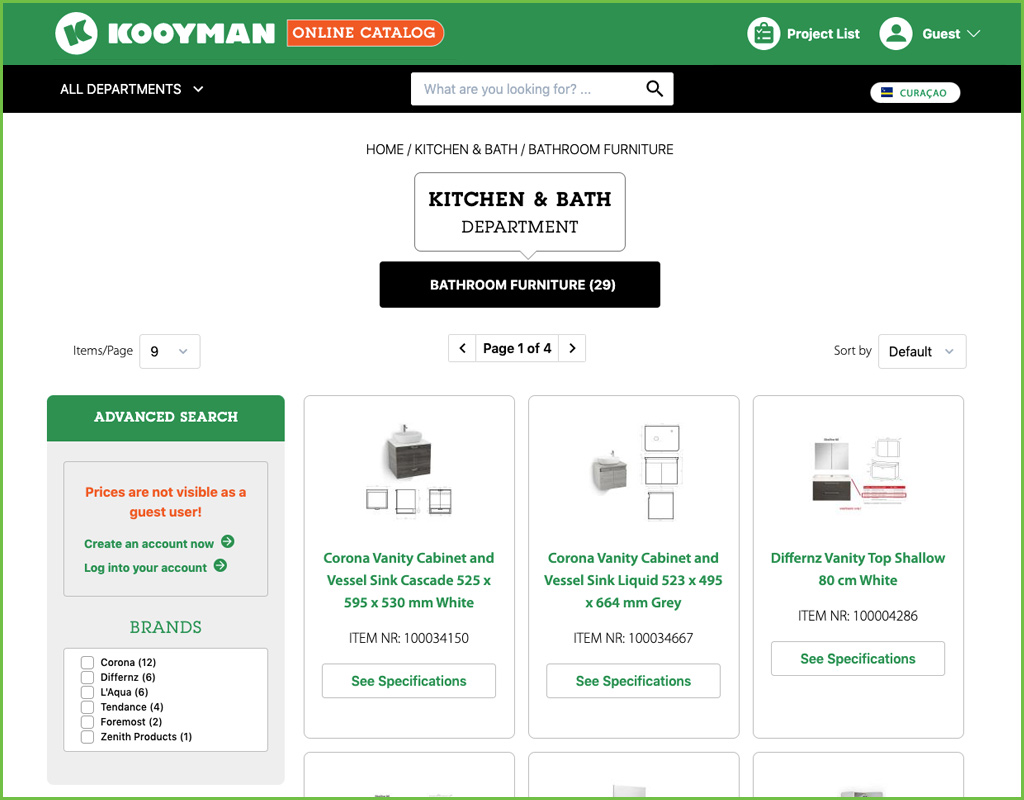 Kooyman Online catalog