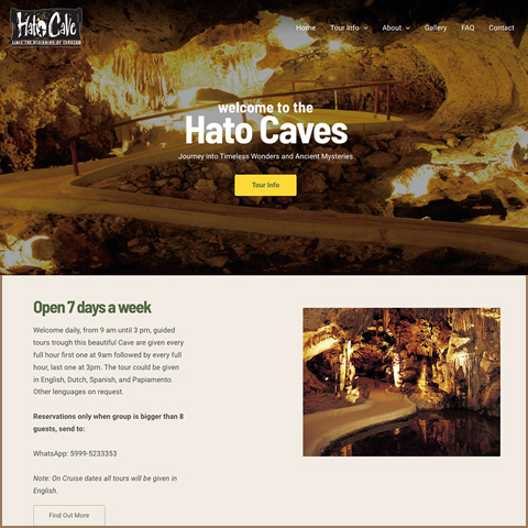 Revamp Hato Caves Website